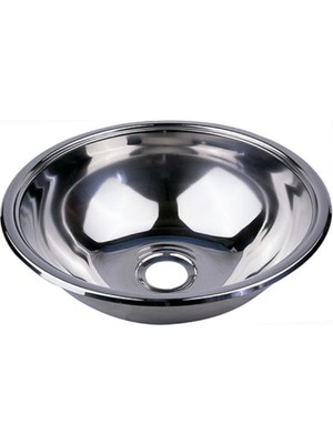 Paslanmaz Yuvarlak Evye, Tekne Evyesi, Karavan Evyesi, 26,5cm