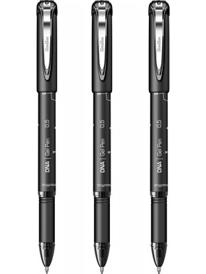 Artlantis Siyah Pilot Kalem Dna Gel Pen 3 Adet Scrikss Pilot Kalem 0.7 mm Roller Uçlu Pilot Kalem Ince Uçlu Likit Mürekkepli Pilot