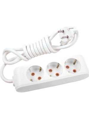 Viko Multi-Let Üçlü Priz Topraklı Kablolu 2 m 4 Adet Akıllı Modern Tasarım Özellikleriyle