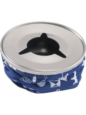 Tekne Kül Tablasi. Marin Küllük. Mavi Renk. Kum Tabanli. Krom