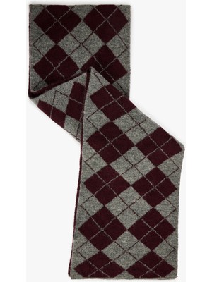 Koton Baklava Desenli Uzun Atkı