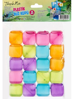 Touch Me Renkli Buz Küpleri 20'li