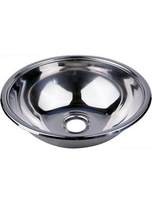 Paslanmaz Yuvarlak Evye, Tekne Evyesi, Karavan Evyesi, 31CM