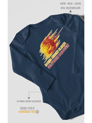 Sarına Kırmızı Olmaya Geliyorum Babacığım Baskılı Bebek Zıbını – Çıtçıtlı Body 8 Renk | %100 Pamuk Uzun Kol