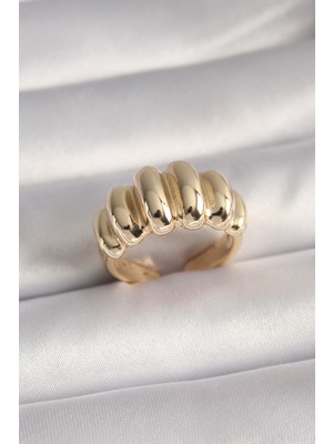 Novytech Pirinç Renk Kadın Yüzük - Lisinya