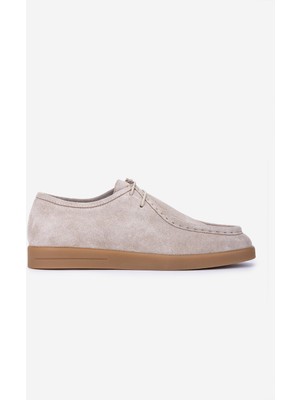 Valmenti Kadın Hakiki Deri Bej Süet Casual Ayakkabı 434 0407 Bn Ayk SK25-26 Bej Suet