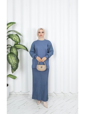 Nisum Moda Simli Merserize Etekli Takım