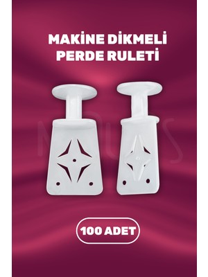 Moud's Makine Dikmeli Perde Ruleti, Perde Düğmesi, Kaliteli Malzeme 100 Adet