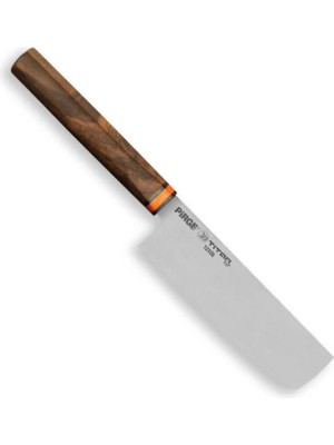 Novytech 12106 Titan East Dilimleme Nakiri Şef Bıçağı 16 cm - Ceviz Sap ( Lisinya )