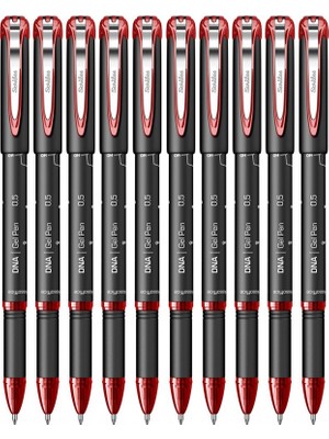 Artlantis Kırmızı Pilot Kalem Dna Gel Pen 10 Adet Scrikss Pilot Kalem 0.7 mm Roller Uçlu Pilot Kalem Ince Uçlu Likit Mürekkepli