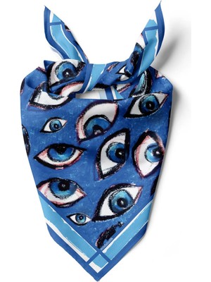 A13 Oul Pastel Blue Tasarım Bandana