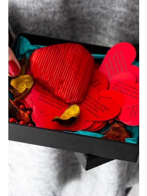 Özbience Seni Seviyorum Çünkü Mesaj Kartları Çikolatalı Sevgiliye Hediye Kutusu