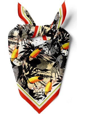 F 56 Parrot Flowers Bandana