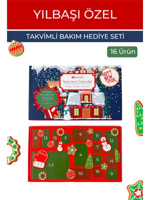 Özbience Yılbaşı Temalı Özel Kişisel Bakım Hediye Seti, Sürpriz Takvimi