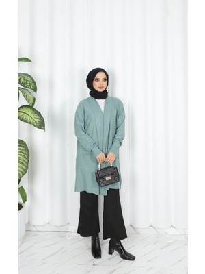 Nisum Moda Dalga Desenli Triko Hırka