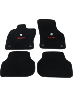 ExpressTr Oto Halı Paspas Seti Seat Leon Serisi Modelleri Uyumlu  Kadife Halı  Kaymaz & Şık Tasarım