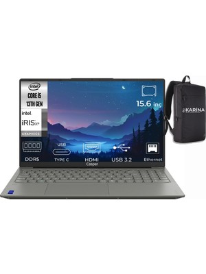 Casper Nirvana I5-13420H X750.1342-K07 16GB Ddr5 1tb  Freedos 15.6" Taşınabilir Bilgisayar