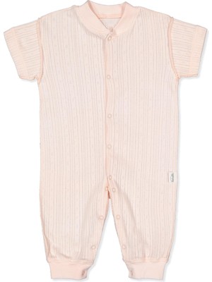 Bebetto Dış Dikiş Ajurlu Patiksiz Mini Tulum (Basıc/25) Pembe