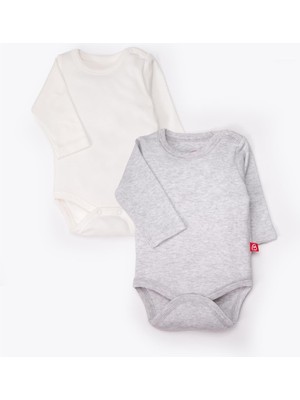 Bebetto Uzun Kollu Body 2li (Always 40/1 Interlok) Gri Melanj