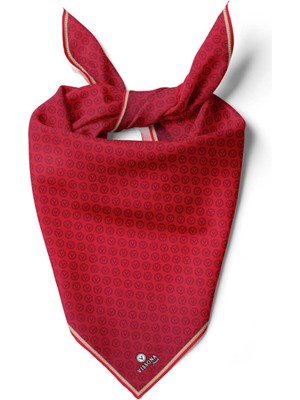 Vissona %100 Ipek Kadın Desenli Bandana 80X80