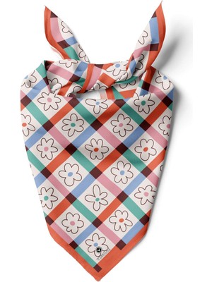 Vissona %100 Ipek Çiçek Desenli Kadın Bandana