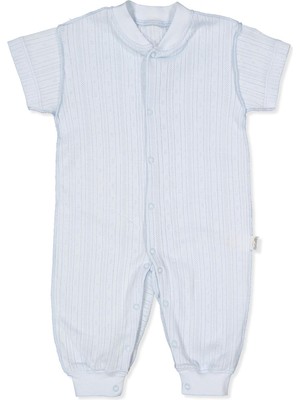 Bebetto Dış Dikiş Ajurlu Patiksiz Mini Tulum (Basıc/25) Mavi