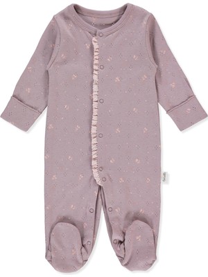 Bebetto Ajurlu Patikli Tulum Baskılı (Nature) Mor