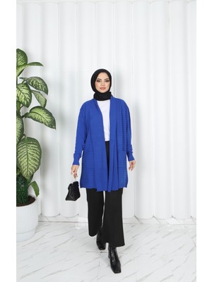 Nisum Moda Dalga Desenli Triko Hırka