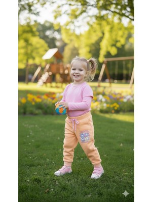 Uçar Kız Çocuk Eşofman Altı