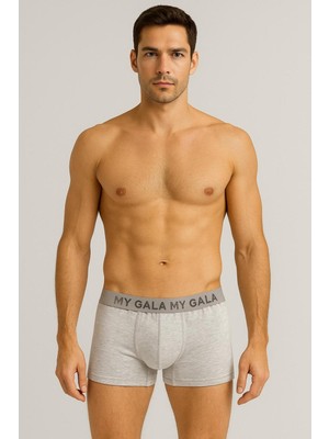 L-KOM %100 Pamuk Koton Rahat Kalıp Dikişsiz Boxer