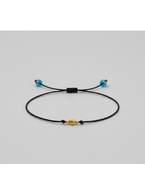 Altıncık 14 Ayar Altın Dorika Top Ipli Bileklik