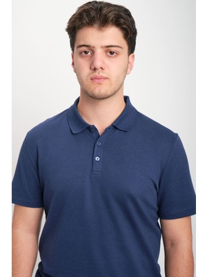 We&Me Slim Fit Pamuklu Basic Kısa Kol Polo Yaka