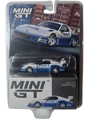 Mini T Mini GT NO.1011 Mazda RX-7 LB-Super Silhouette 1/64 Ölçek Koleksiyonluk Metal Model Araba MGT01011-BL