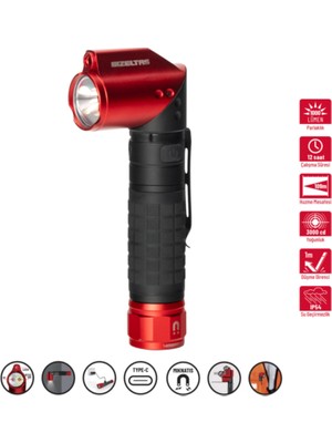 İzeltaş 1000 LM Pro Led El Feneri 14000 005345