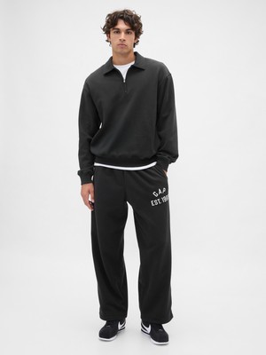 Gap Erkek Siyah Vintagesoft Gap Logo Baggy Eşofman Altı