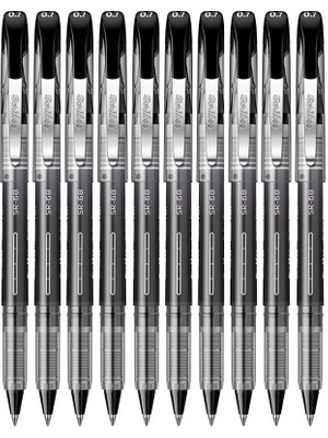 Artlantis Siyah Pilot Kalem Sr-68 Roller Pen 10 Adet Scrikss Pilot Kalem 0.7 mm Roller Uçlu Pilot Kalem Ince Uçlu Likit Mürekkepli