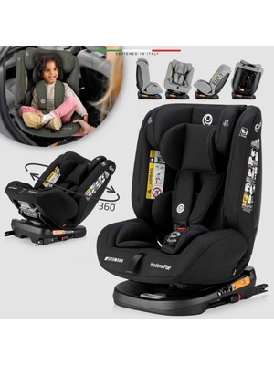 Elele ModenaFix 2 360° Dönen I-Size Oto Koltuğu İsoFix 40-150 CM 0-36 KG Siyah