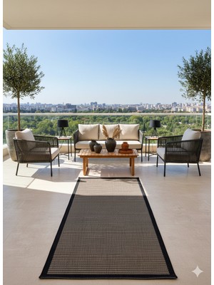 Fendy Halı Fendy Kaymaz Taban Antre Hol Mutfak Balkon Bahçe  ve Diğer Yaşam Alanları Için Jüt Sisal Halı