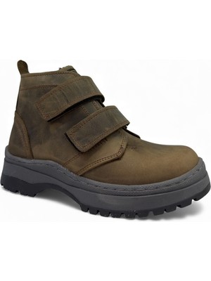 Tekiner Hakiki Deri Açık Kahve Crayz Ortopedik Çocuk Bot