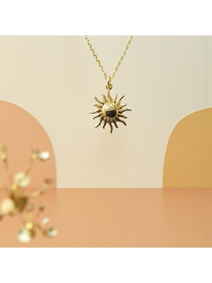 Nova Grup Güneş Figürlü 14 Ayar Altın Kolye