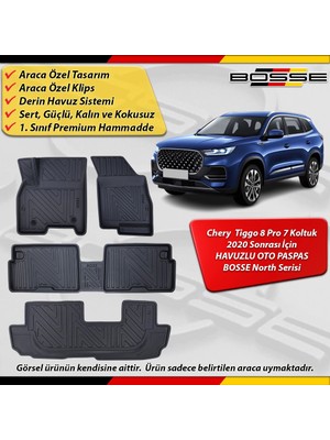 Chery Tiggo 8 Pro Paspas Araca Özel 2020 Sonrası 7 Koltuk Excellent Derin Havuzlu Bosse North Seri