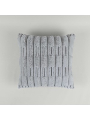 Linens Latrell 45X45 cm Kırlent Kılıfı Gri