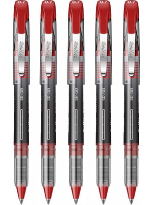 Artlantis Kırmızı Pilot Kalem Sr-68 Roller Pen 5 Adet Scrikss Pilot Kalem 0.7 mm Roller Uçlu Pilot Kalem Ince Uçlu Likit Mürekkep
