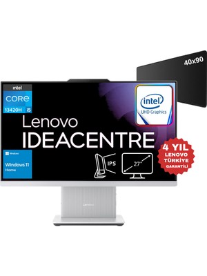 Lenovo Ideacentre Aıo Intel Core I5 13420H 16GB 1TB SSD 27" Fhd Windows 11 Home All-In-One Bilgisayar F0HM0045TR - Xxl Mouse Pad Wz2