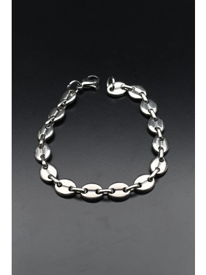 Prestige Paslanmaz Çelik Gemici -  Kahve Çekirdeği Model Bileklik 9 mm 902469