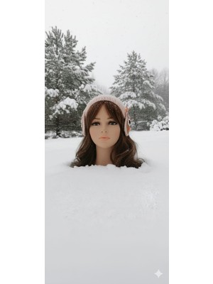 Linas Collection El Yapımı Baykuş Motifli Çocuk 3-4 Yaş Koruyucu Kulaklık