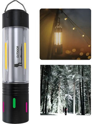 Tg LED Şarjlı Kamp Lambası Ortam Odak Aydınlatma WT-736