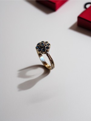 Fayra Accessories Papatya Figürlü Kristal Taşlı Yüzük