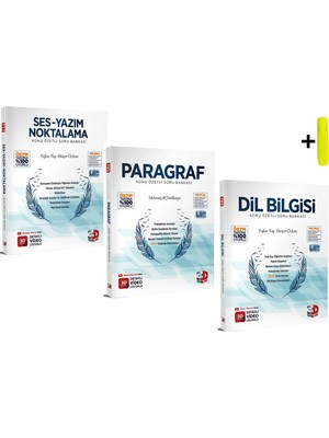 3D Yayınları Paragraf Dil Bilgisi Ses-Yazım Noktalama Konu Özetli Soru Bankası Seti