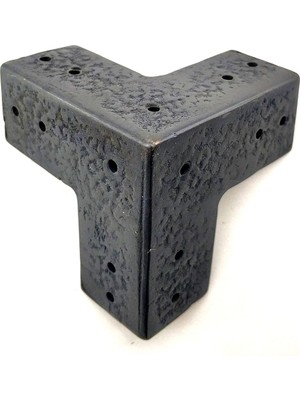 Skygo Antika Tarz Dekoratif Pirinç Köşe Gönye - 68x68 mm, Oksit